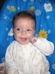 These cheeks? Cute? Impossible. Taken on October 29th, 2007
