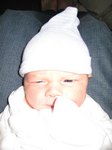 Working on his 'Grumbly Elf' impersonation. Taken on August 23rd, 2007