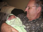 Geoffrey and Grandpa. Taken on August 26th, 2007