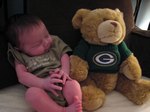 A lifetime Packers fan in the making! Taken on August 27th, 2007