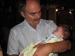 Geoffrey enjoys a night out with Grandpa Jack. Taken on October 5th, 2007