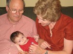 Enjoying his time with Grammy and Grandpa. Taken on October 18th, 2007